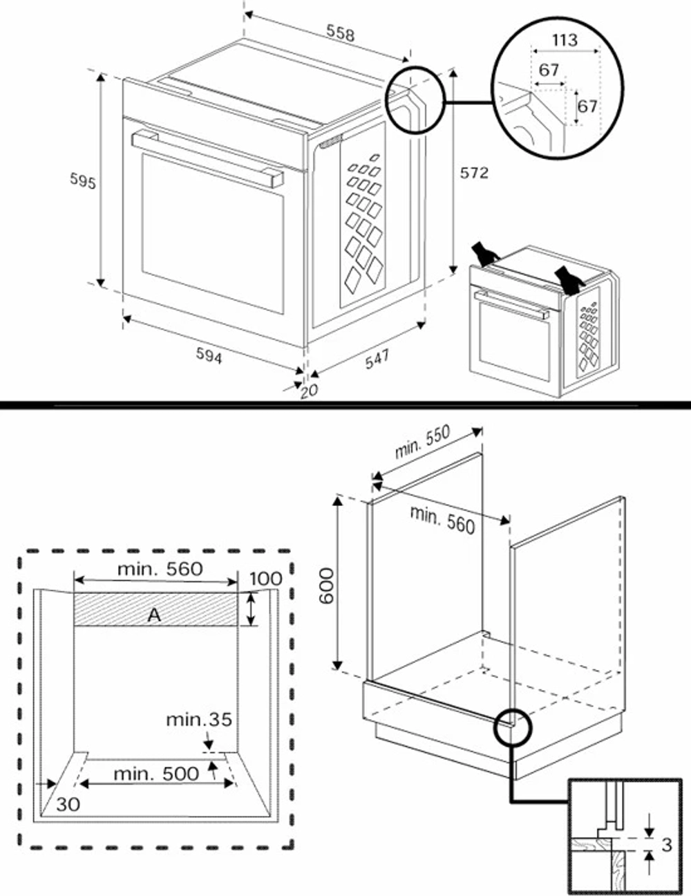 Электрический духовой шкаф Hotpoint HFE8 921 H BL