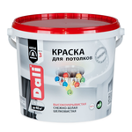 КРАСКА АКРИЛОВАЯ "DALI" ДЛЯ ПОТОЛКОВ СНЕЖНО-БЕЛАЯ 5 Л (1) "РОГНЕДА"