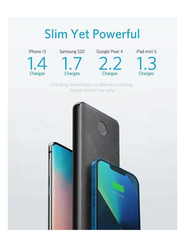 Внешний аккумулятор Anker 523 20W Power Bank 10000 mAh (A1245) черный