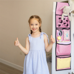 Кармашки для детского сада на резинке. Котики принт