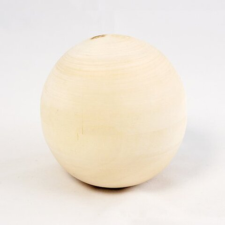 Деревянная заготовка из липы Шар диаметр 70 мм с отверстием