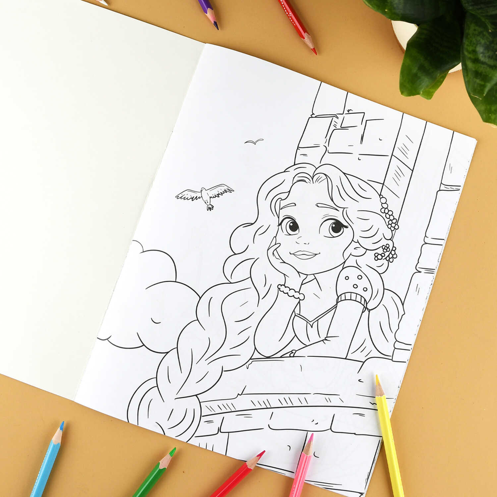 Книжка-раскраска для детей. Серия "Сказочная раскраска" арт. 72035 ВОЛШЕБНЫЕ ГЕРОИ /215х280 мм, 8 л., блок - офсет 100 г/м², печать в одну краску, обл - мелованный картон 200 г/м², мягкий переплёт (2 скобы),