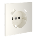 Накладка для розетки с заземлением и защитными шторками, с USB A+C, (хлопок) Voltum S70 VLS001013