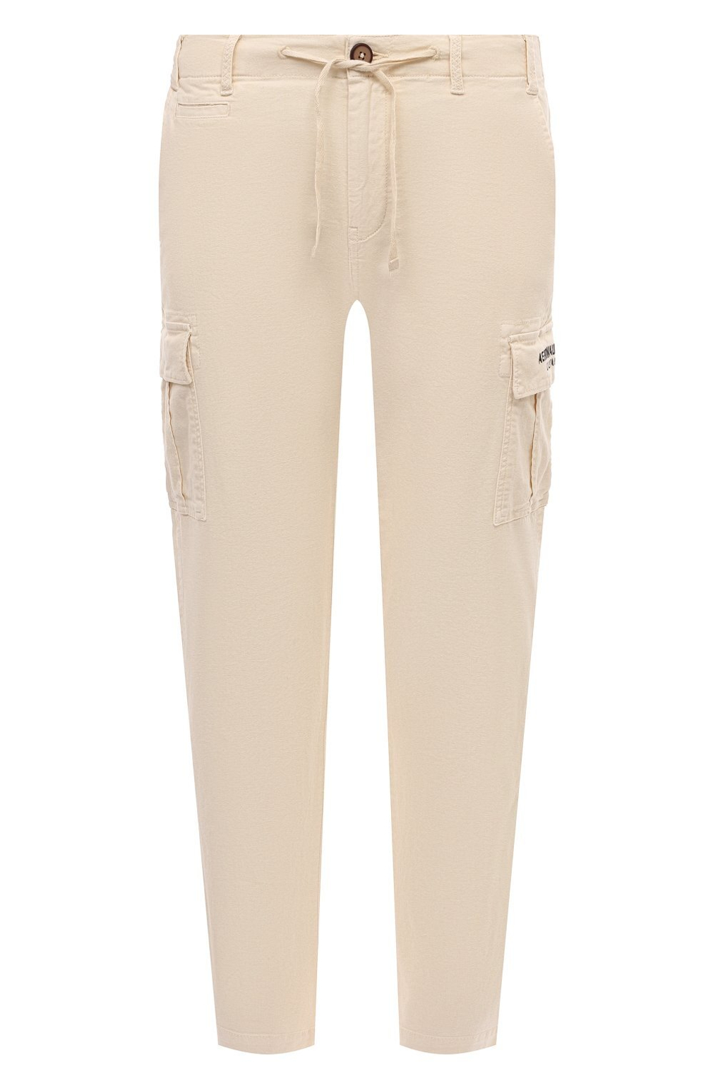 Брюки карго муж. AERONAUTICA 1583 молочный затяжка на поясе