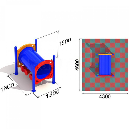Детский игровой комплекс Вагончик грузовой
