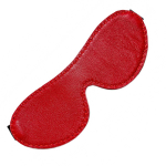 Чёрная лаковая маска из кожи с красной строчкой БДСМ Арсенал 58011