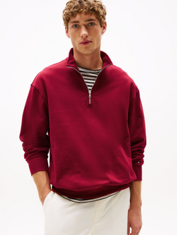 Свитшот на молнии Tommy Hilfiger Classic Quarter- Zip Rouge