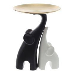 GAEM Набор из 2-х фигурок декоративных "Слон" с подносом, L20 W20 H27,5 см