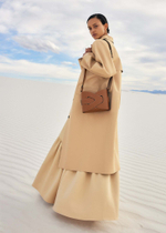 Сумка Polene NODDE EDITION SMOOTH COGNAC