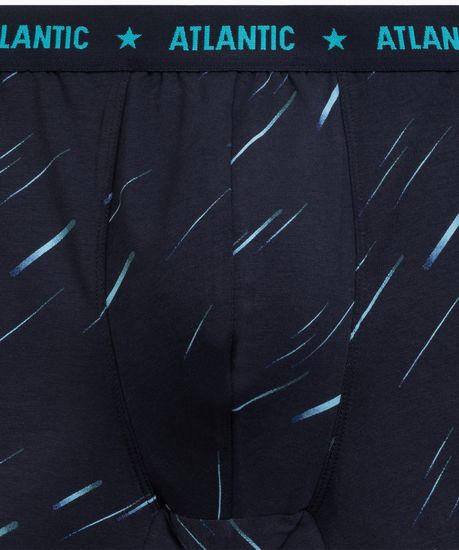 Трусы мужские боксеры (3шт), Atlantic 3MH-224, хлопок, темно-синий