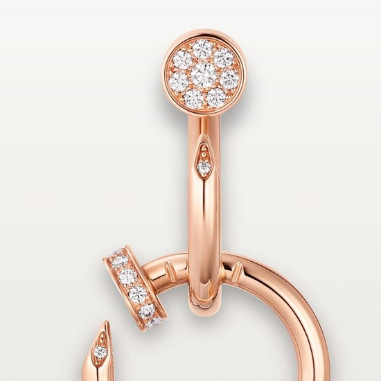 Серьги Juste un Clou двойные с бриллиантами