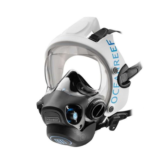 Полнолицевая маска Oceanreef Neptune III со 2-ой ступенью белый