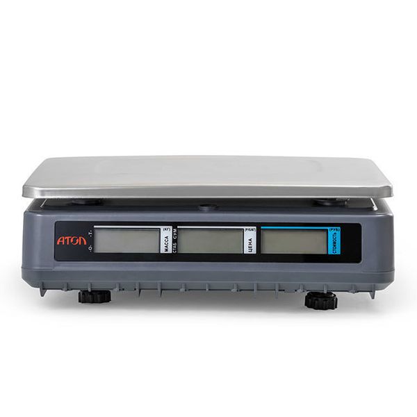 Весы торговые настольные АТОЛ МАРТА 30, RS232, USB, 30кг, 5гр, 320х230, с поверкой, без стойки