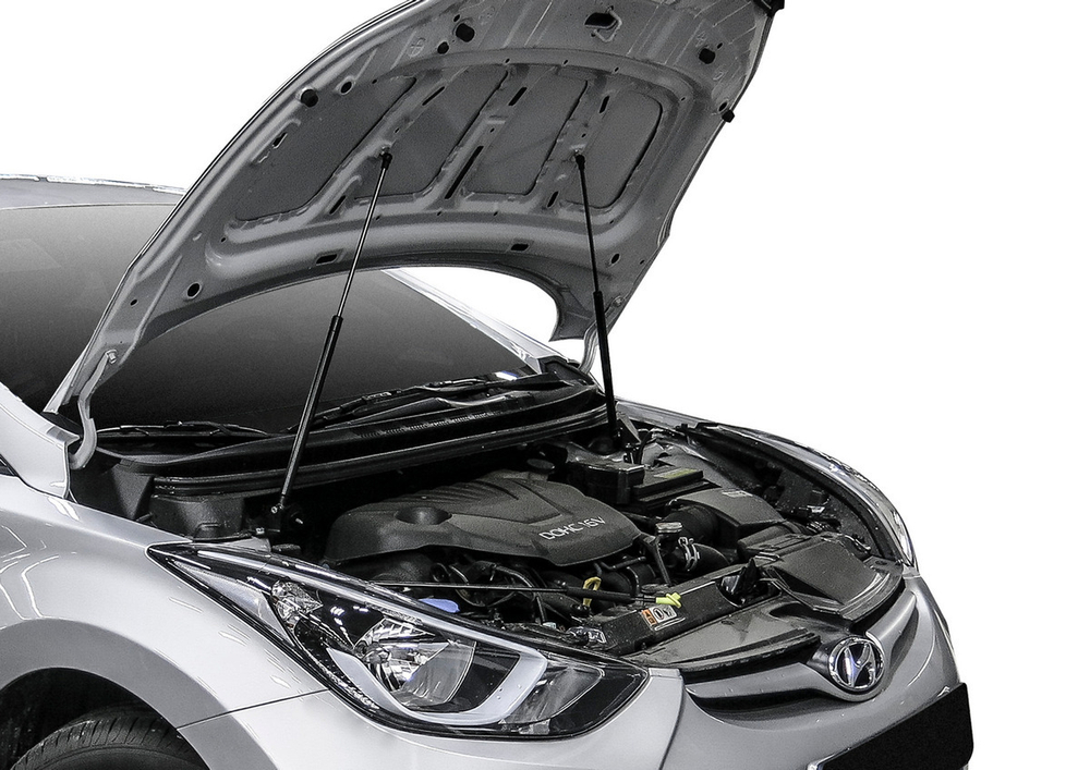 Упоры капота АвтоУпор для Hyundai Elantra V MD рестайлинг 2013-2016, 2 шт., UHYELA011