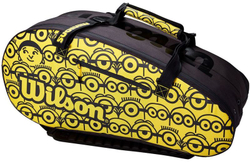 Сумка теннисная Wilson Minions Tour 12Pk - black/yellow