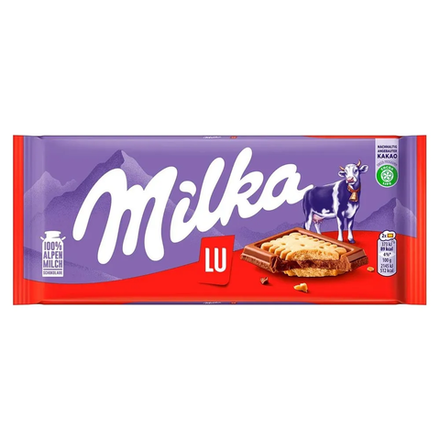 Шоколад Milka с печеньем LU 87 гр