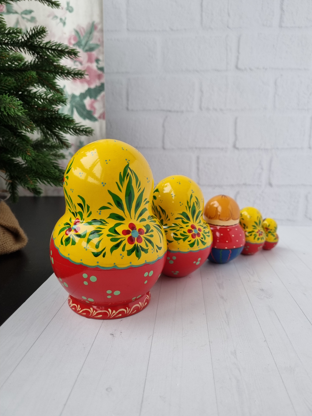 Матрёшки "С курочкой" традиция 5м 15см пузатая