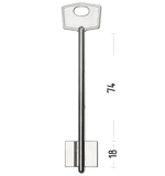 Заготовка сувальдного ключа 13541 GAL GLN1D