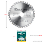 KRAFTOOL Optima, 200 х 32 мм, 36Т, пильный диск по дереву (36951-200-32)