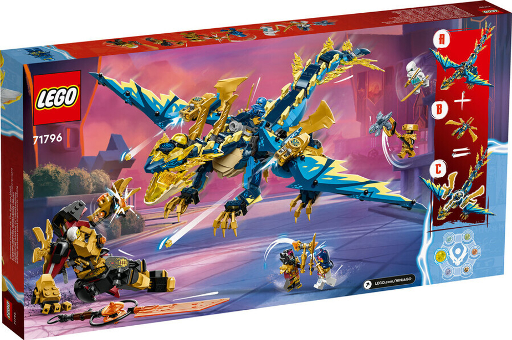 Конструктор LEGO Ninjago 71796 Элементальный Дракон против Робота-императрицы