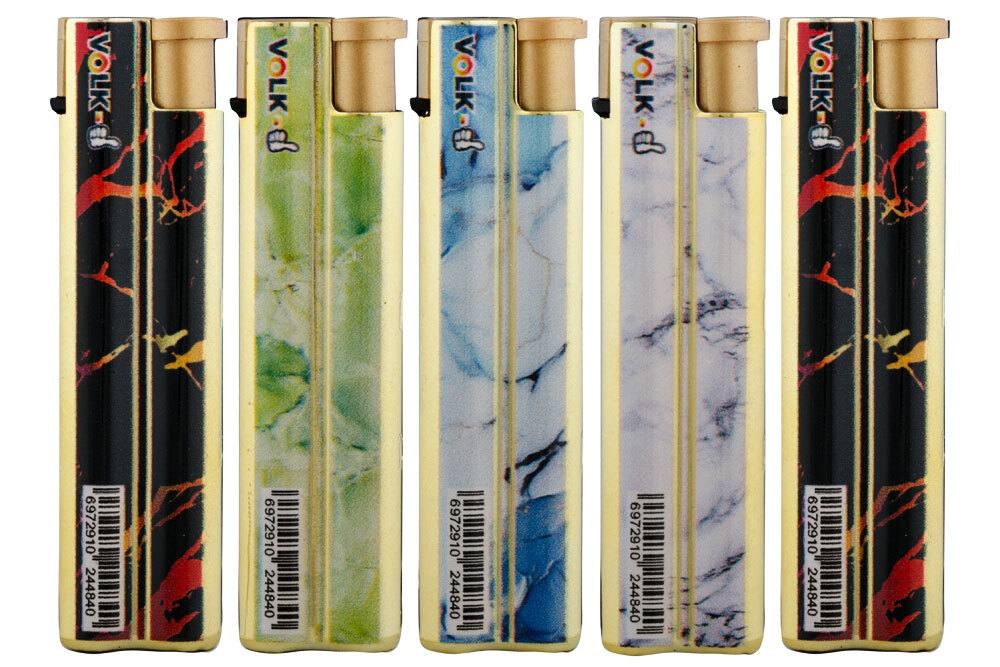 Зажигалки Турбо VOLK  (v-089)-2 (25шт*40бл)