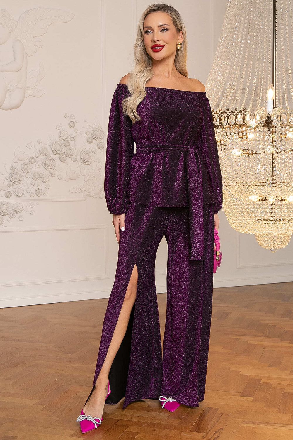 Костюм праздничный Бланш (темная орхидея) К14495-4М LT Collection