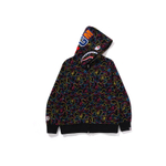 A Bathing Ape Neon Camo Shark Full Zip Худи