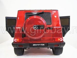 Детский электромобиль River Toys Mercedes-Benz-G65-AMG красный