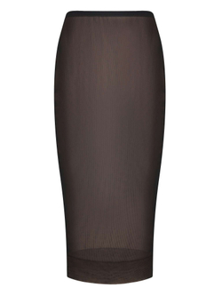 Юбка миди из двойной сетки