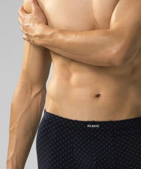 Трусы мужские боксеры (3шт), Atlantic 3MH-197, голубой + темно-синий + каберне