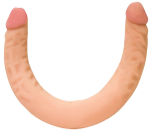 Двусторонний фаллоимитатор из неоскин - 42,5 см.