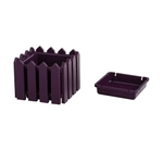 Кашпо Лардо квадратное малое лиловый 193х160мм