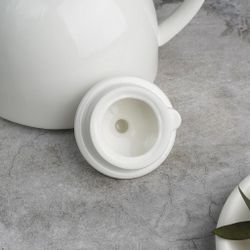 Чайник 760 мл d 13,2/6,8 см h12 см белый фарфор P.L. Proff Cuisine [1]