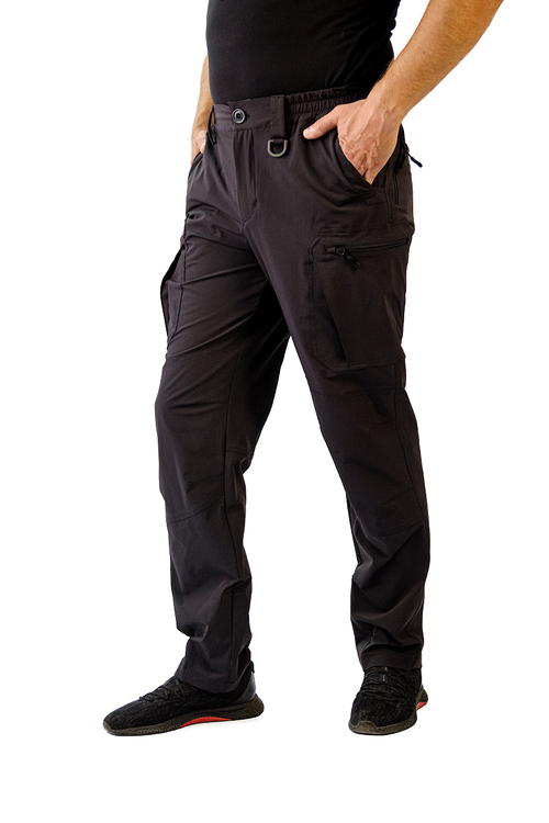 Брюки мужские "Shark ligh" (Черный софт-шелл на трикотаже 758-001)WERWOLF