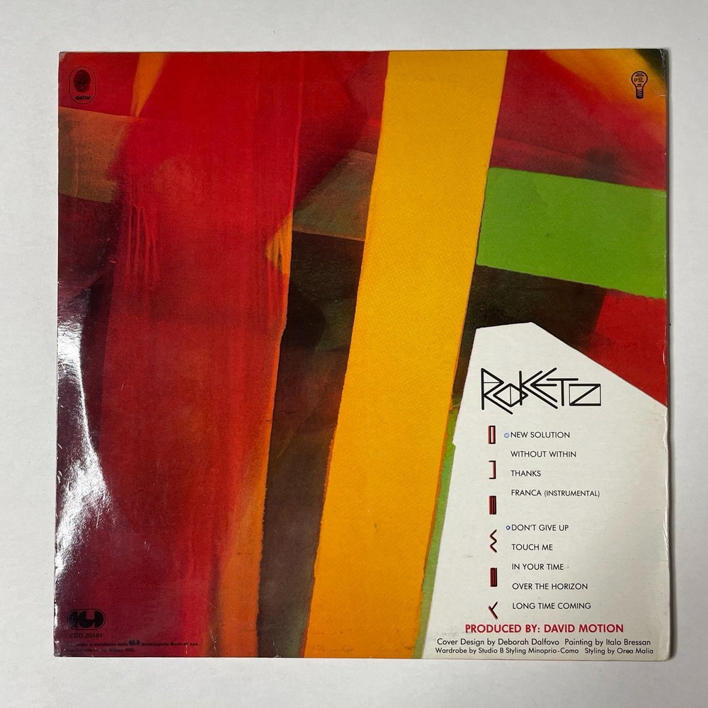 Винтажная виниловая пластинка LP Rockets Roketz One Way (Italy 1986)