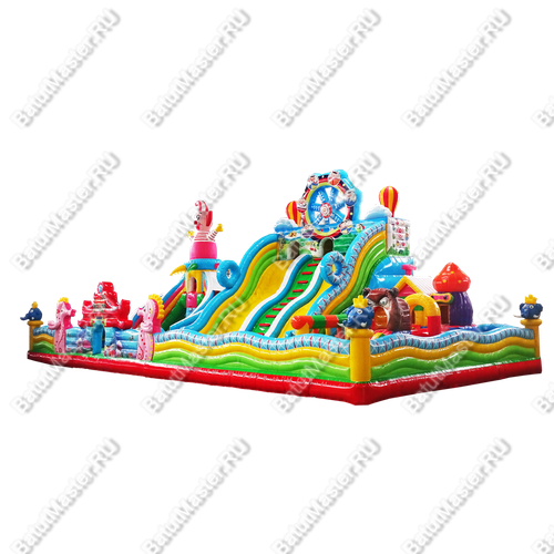 Коммерческий надувной батут "Парк чудес", 18*9*7 м