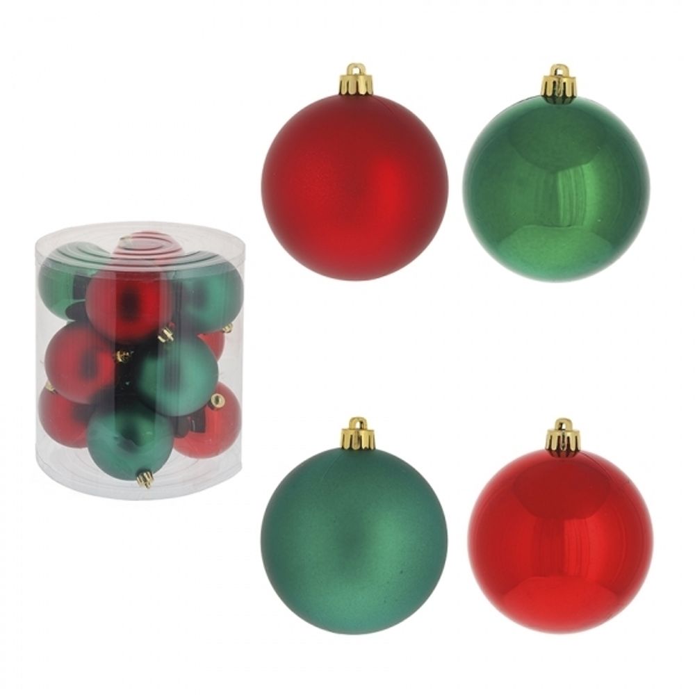 GAEM Набор из 12шт Украшение новогоднее Шар "Летнее настроение", D 8 см, L19 W19 H21 см