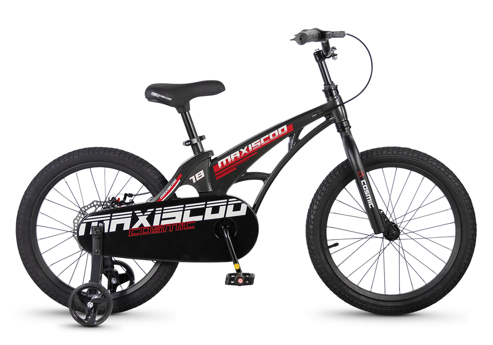 Велосипед 18'' Maxiscoo COSMIC Базовый Черный Глянцевый (2026)