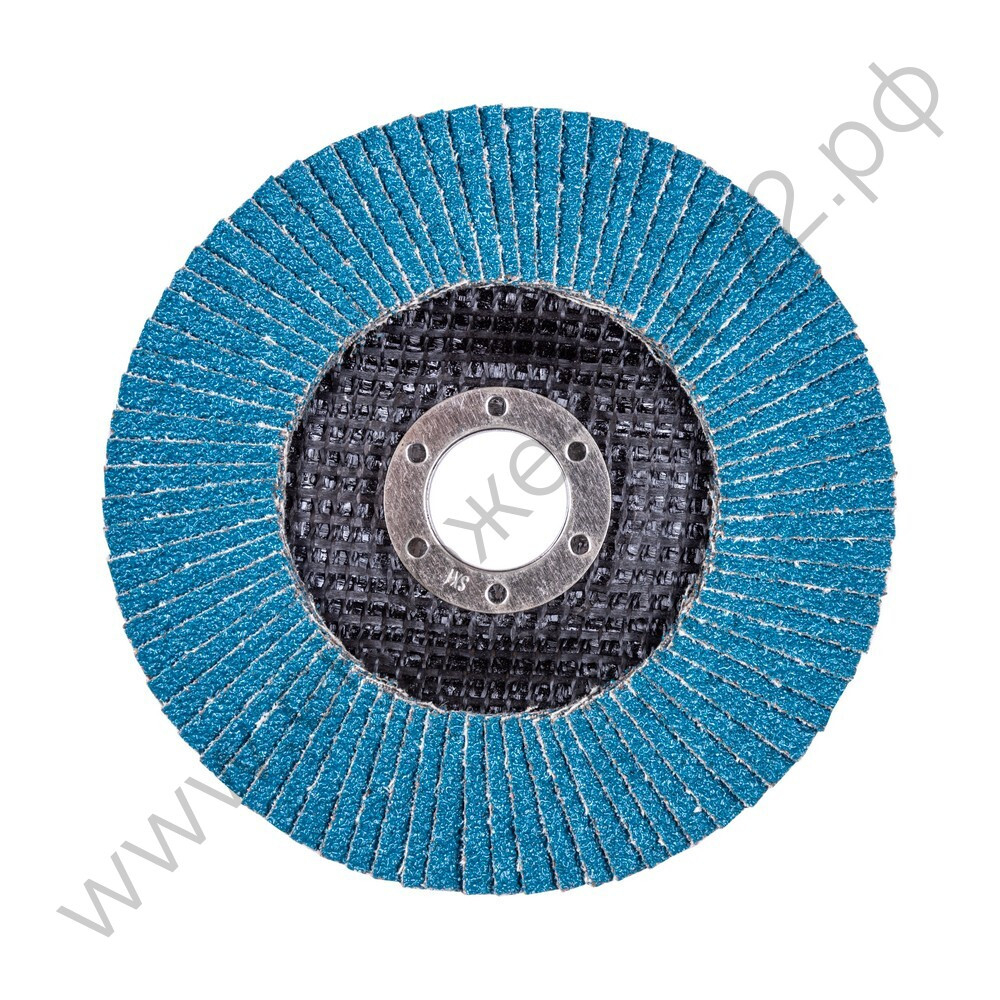 Круг лепестковый для шлифования по нержавеющей стали FTL Ergo цирконий 27 125 х 22,2 мм P40