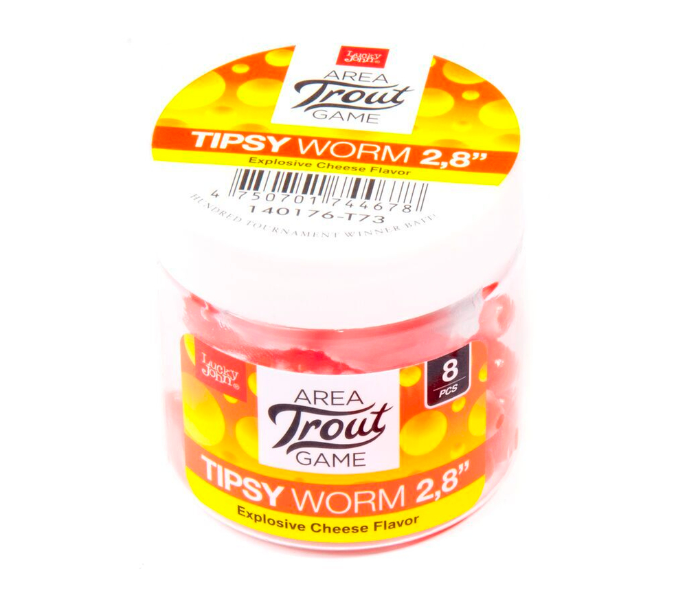 Слаги съедобные искусственные LJ Pro Series TIPSY WORM 2,3in (05.84)/T73 12шт.
