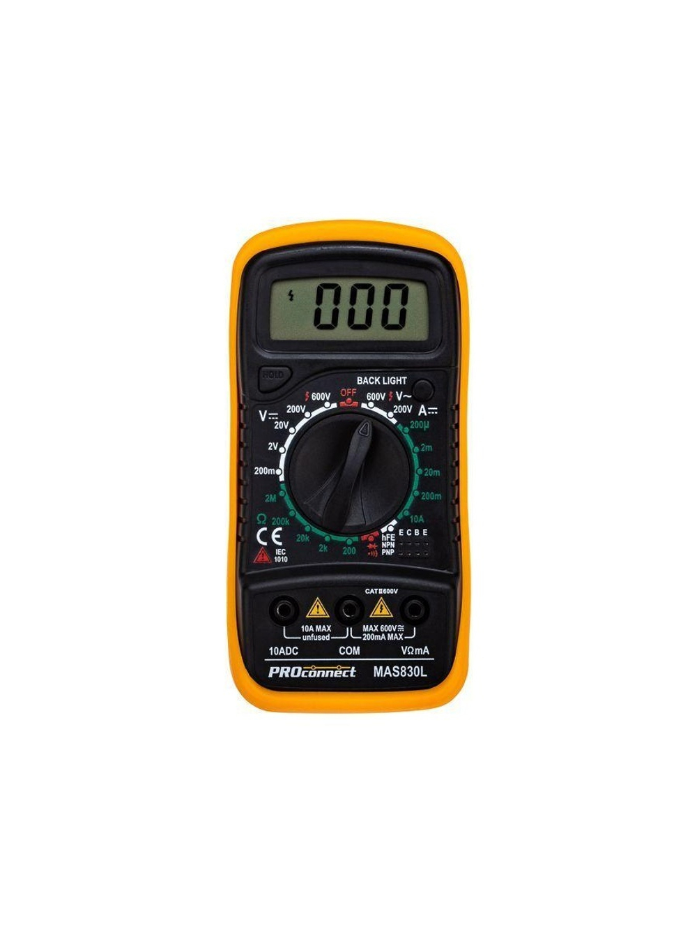 Мультиметр портативный MAS830L (DT850L) PROCONNECT 13-3021