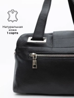 Сумка багет через плечо маленькая натуральная кожа