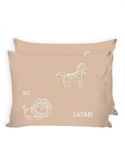 Наволочка комплект 2шт Сказка "Safari (компаньон)" 50х70 см, перкаль