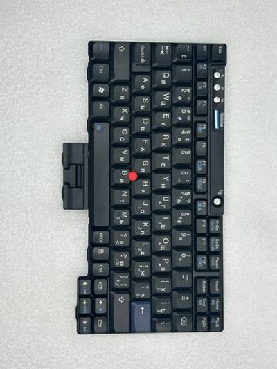 Клавиатура для ноутбука Lenovo X60/X60S/X61/X61S раскладка - русская, без подсветки, черная (42T3547), оригинал