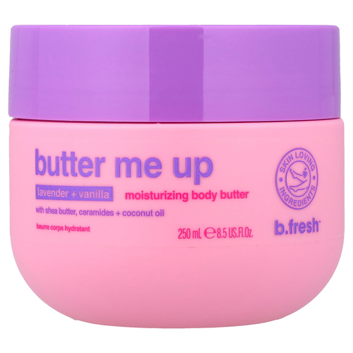 b.fresh, Butter Me Up, увлажняющее масло для тела, лаванда и ваниль, 250 мл (8,5 жидк. унции)