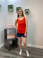 Пижама женская "Флирт К.П" П-226 шорты/майка (149)