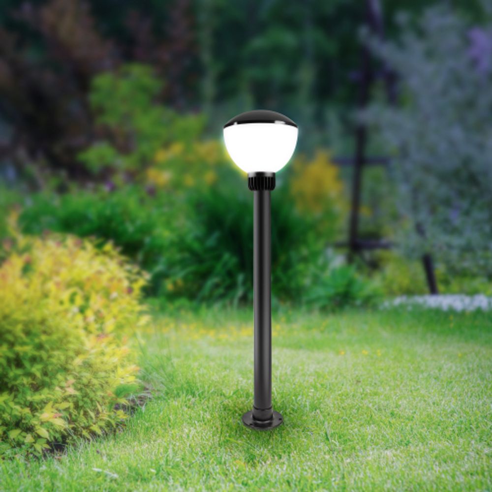 Садово-парковый светильник ЭРА НТУ 01-75-002 Аква 1303 напольный черный IP54 Е27 max75Вт h850mm