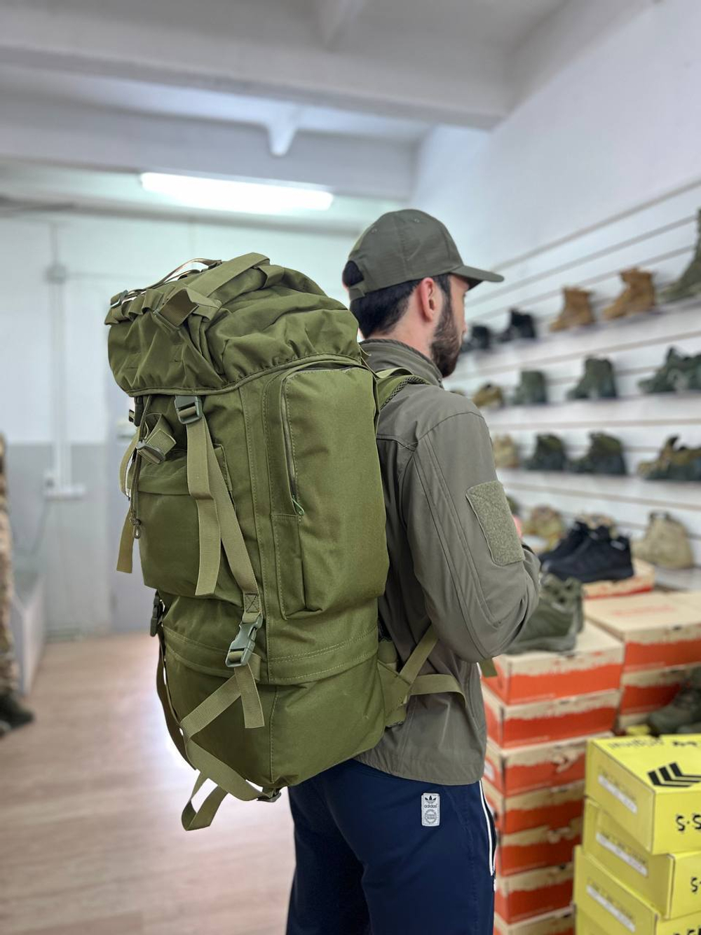 Тактический рюкзак 70л / олива