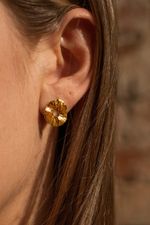 Серьги Атоллы мини с желтой позолотой