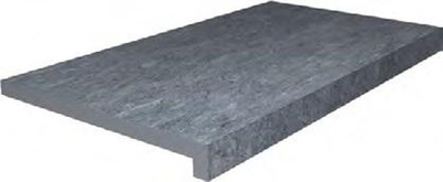 Фронтальная ступень клеёная тип L Роверелла серый тёмный (DL600600R20/GLF)